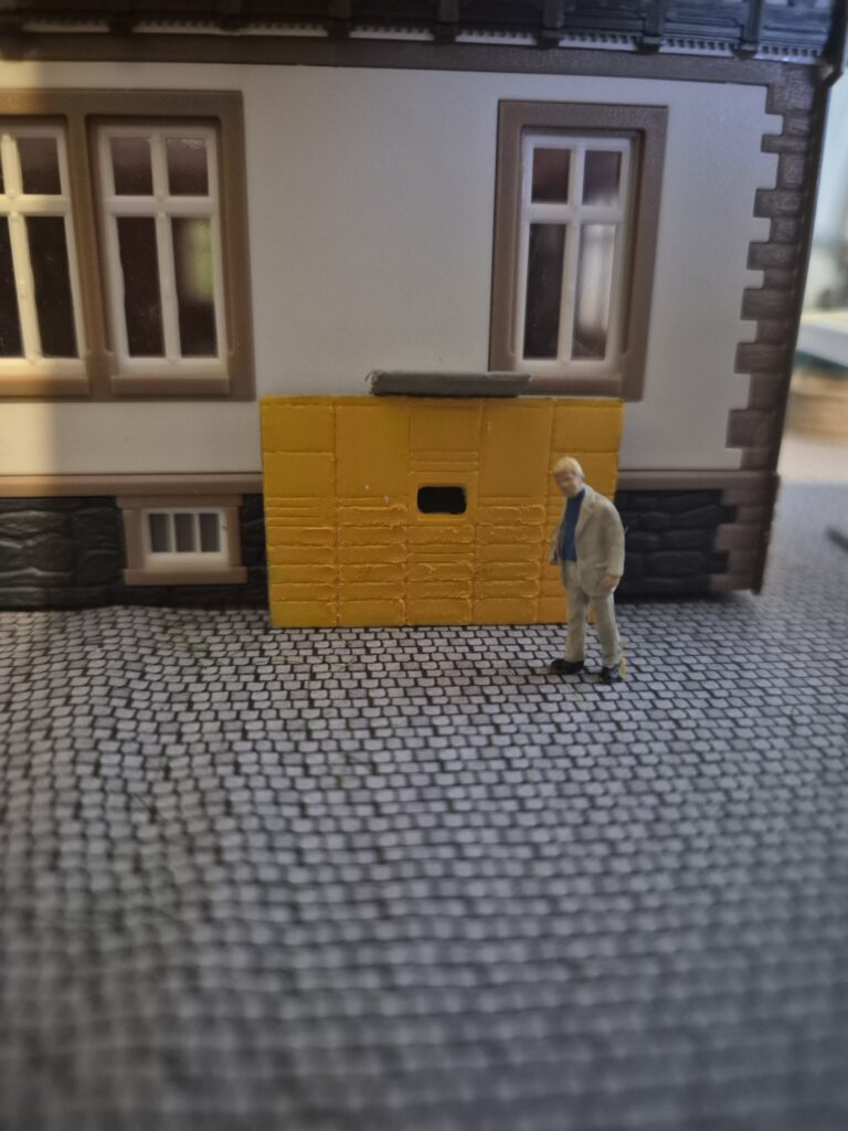 3D-Druckmodell Paket-Station f&uuml;r die H0 Modelleisenbahn