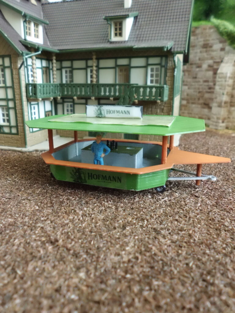 3D-Druckmodell Getr&auml;nke-Verkaufswagen f&uuml;r die H0 Modelleisenbahn